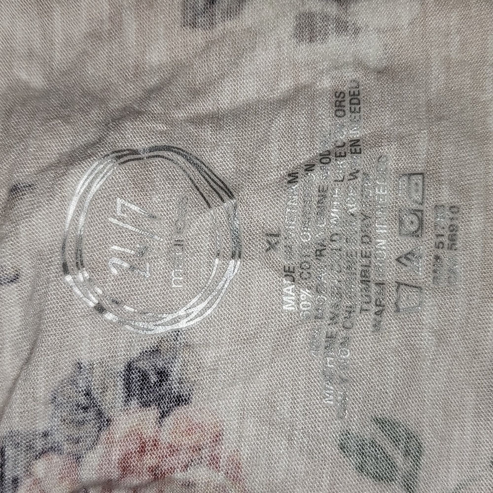 Maurices 24/7 Floral Tee Size Xtra Large - Picture 3 of 4